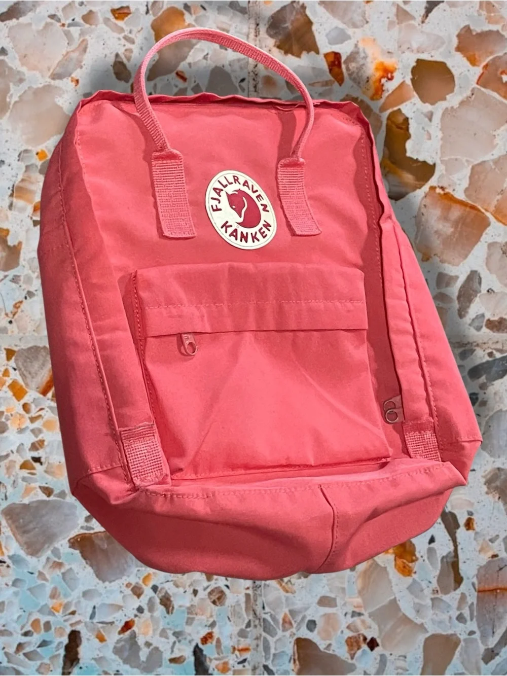 Fjallraven Kanken Classic Backpack in Peach Pink